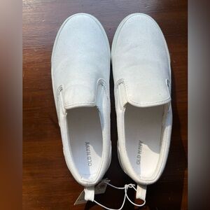 NWT Slip On White Shoes